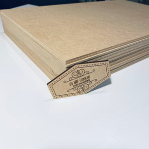 Bundle: 1/8" BALTIC BIRCH/MDF box of 20 sheets (10 of each) (12"x19" in) Glowforge size.