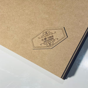 1/8 MDF sheets for laser cutting (12"x19" in)