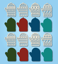 Load image into Gallery viewer, Mitten Christmas ornament (SVG laser ready file)