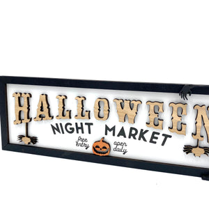 Halloween Night Market sign (SVG file)