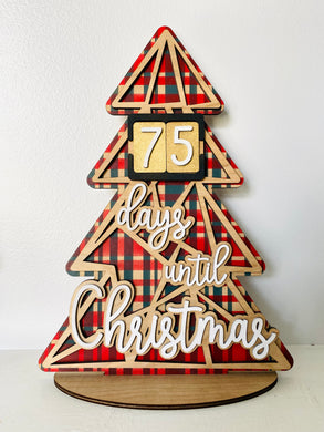 Days until Christmas -Christmas Tree (SVG cut file)