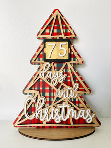 Days until Christmas -Christmas Tree (SVG cut file)